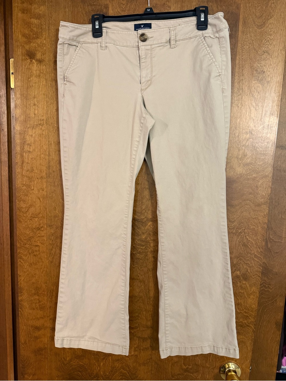 American Eagle Outfitters Khaki Kick Boot Pants